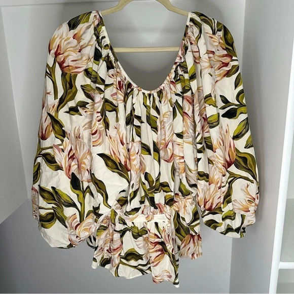 MARA HOFFMAN Floral Blouse SZ US 4 - Picture 1 of 7